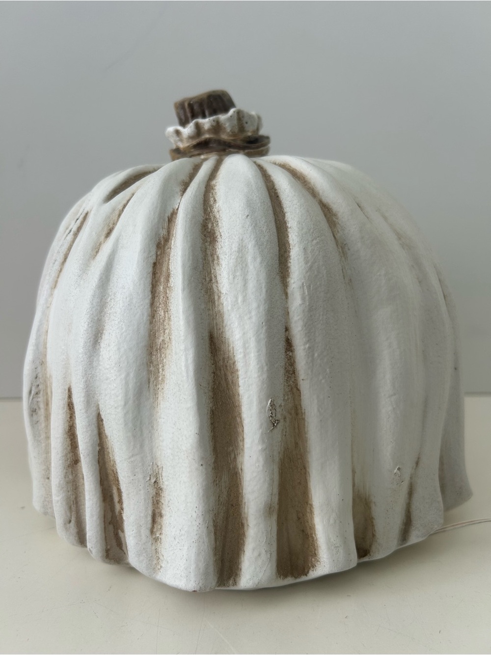 Halloween Pumpkin Jack O’ Lantern Ghost Light Up Decor Toil & Trouble 7.5” NEW - Picture 7 of 16
